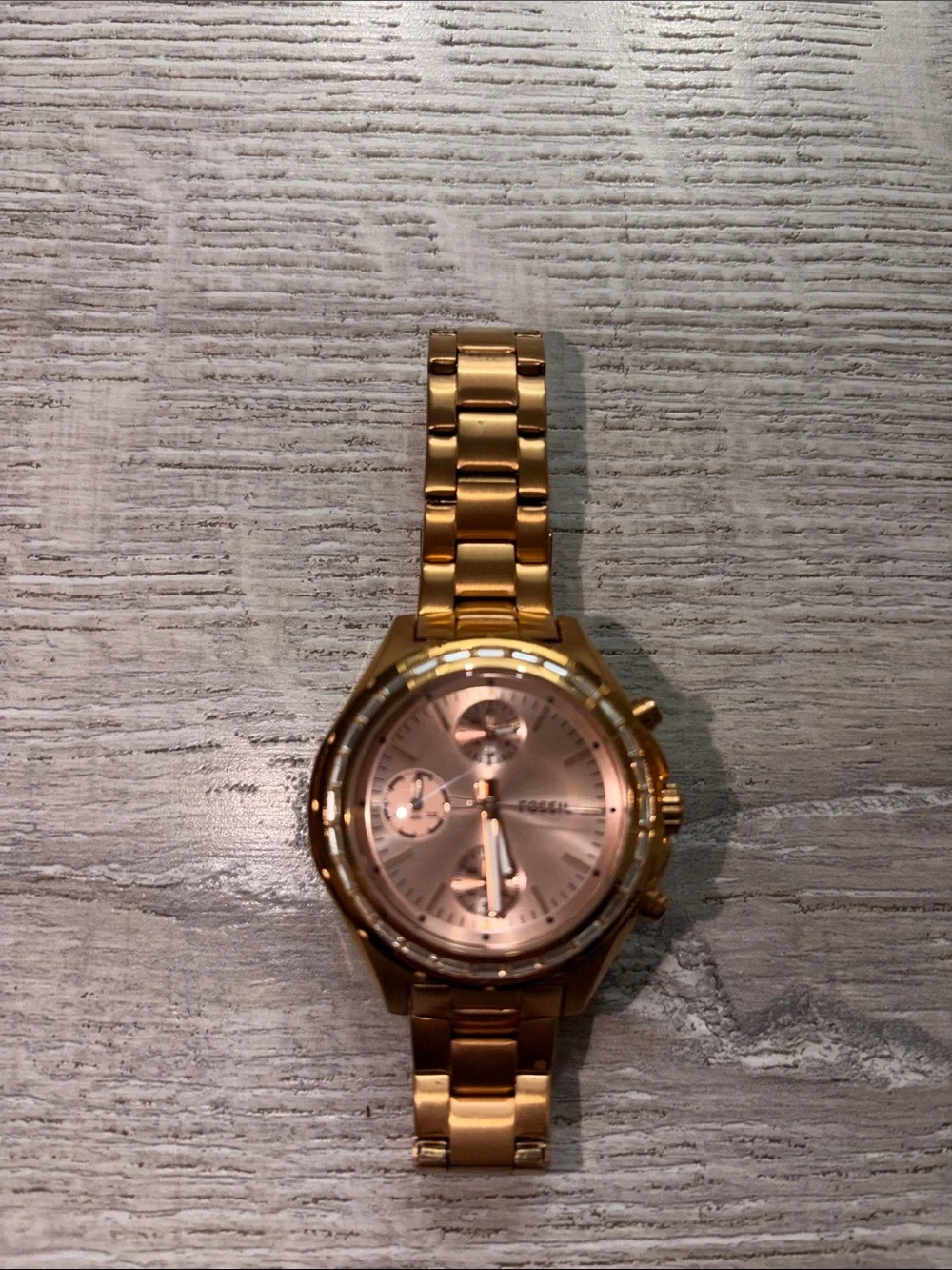 FOSSIL ROSE‎ GOLD WATCH worn once like new womens